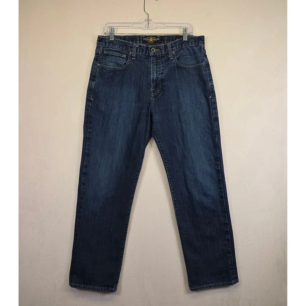 Lucky Brand Jeans Mens 33x30‎ Dark Wash 329 Classic Straight Casual Preppy